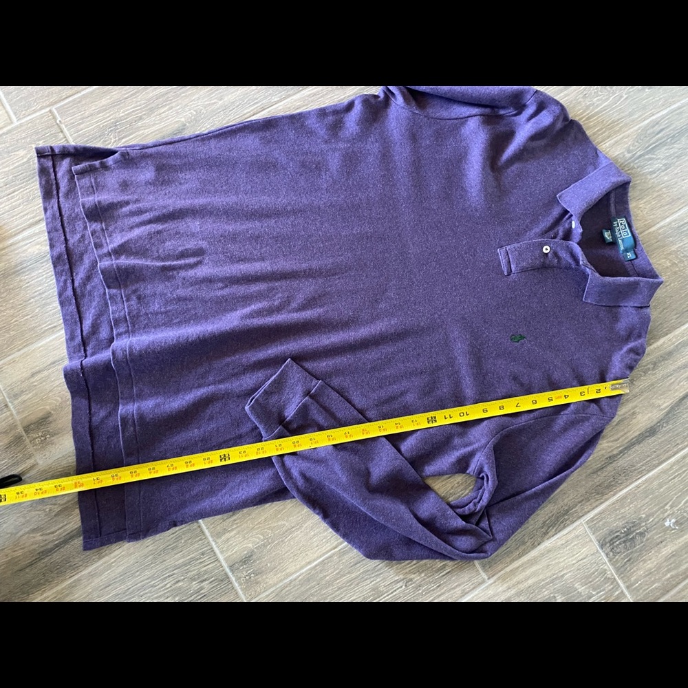 Polo by Ralph Lauren Men’s Long Sleeve Polo Top 🟣 - Picture 6 of 6